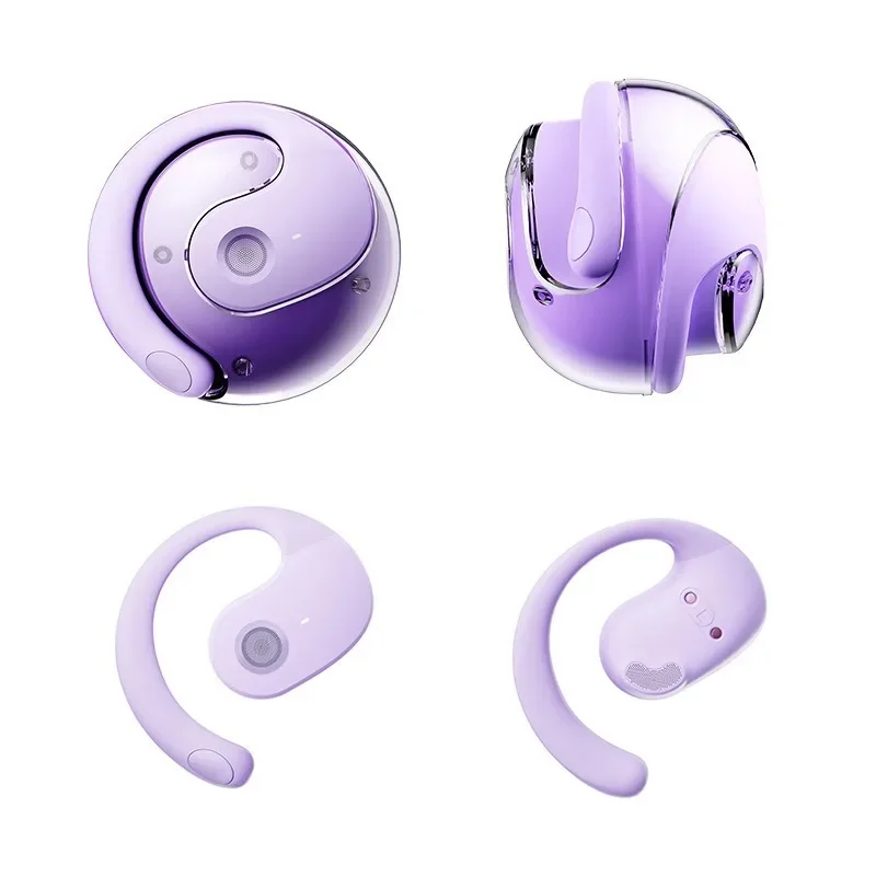 Hanging Ear Bluetooth Earphone Small Coconut Ball Out-ear Long Life Power Music High Latency Portable Bluetooth Earphone