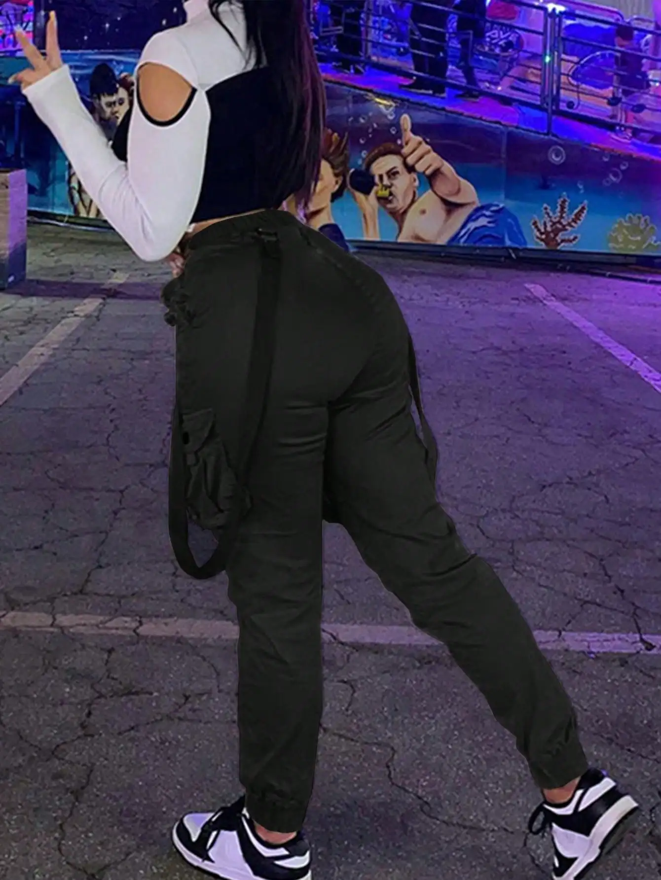 

2025 новейшие женские комбинезоны с парашютом и карманами, быстросохнущие походные брюки, легкие водонепроницаемые свободные спортивные штаны