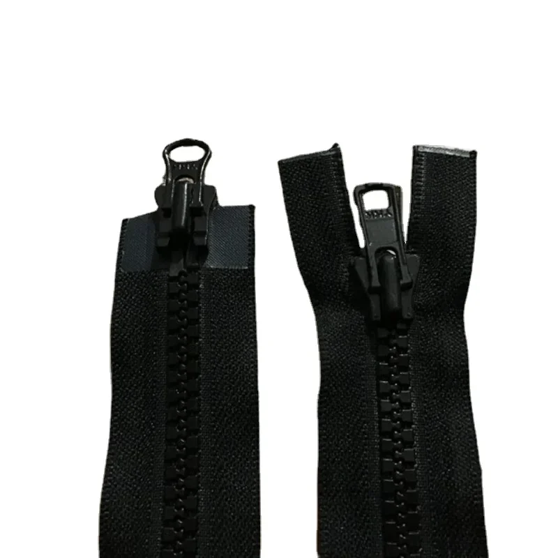 3pcs/Lot 8# 73cm To 78cm Long Ykk Zipper Resin Black Double Head Slider Two-way Fastener Down Jacket Repair Sewing Accessory