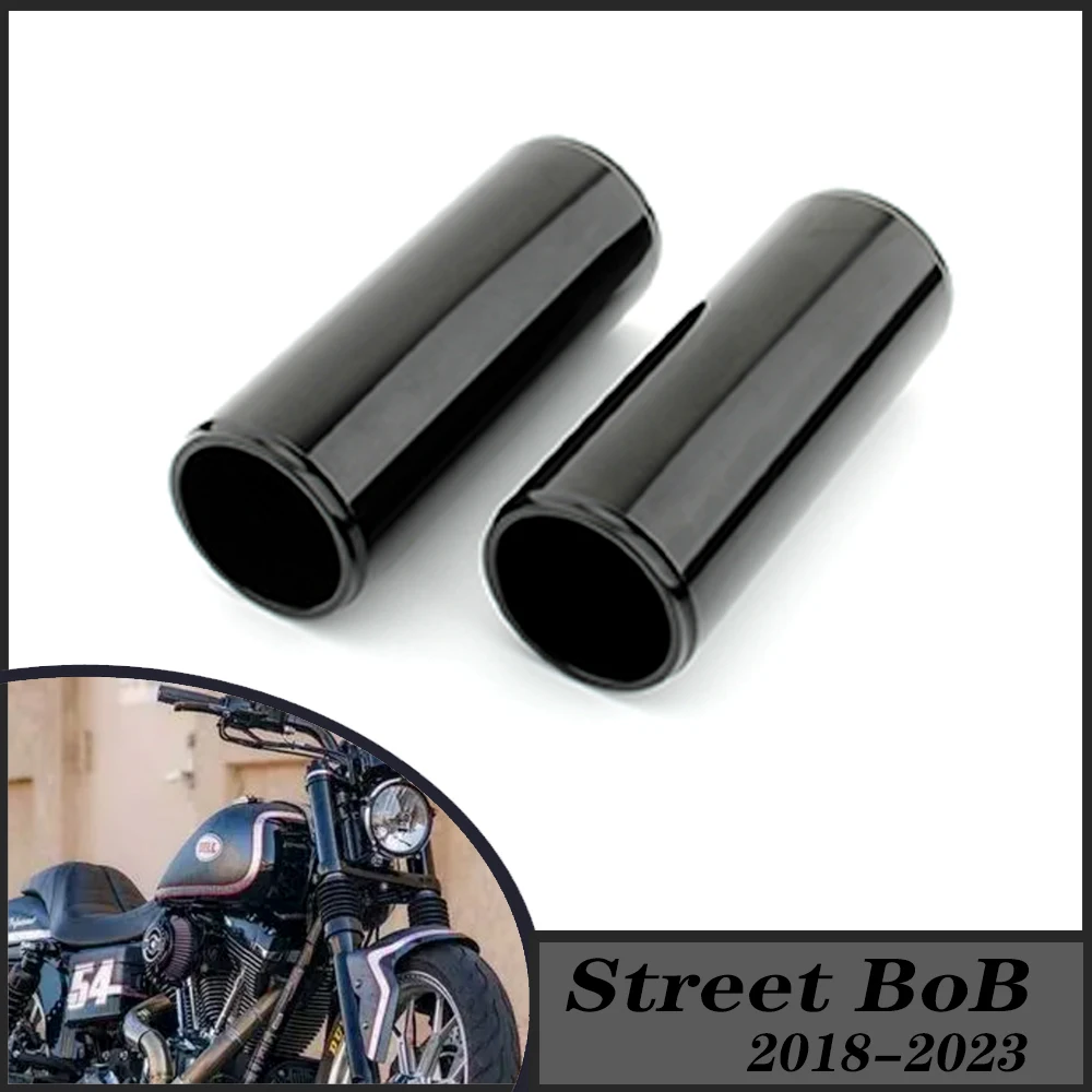 FOR Harley Davidson Softail  Street Bob FXBB 2018-2023 Motorcycle Front Fork Boot Slider Upper Shock Absorber Cover  Aluminum