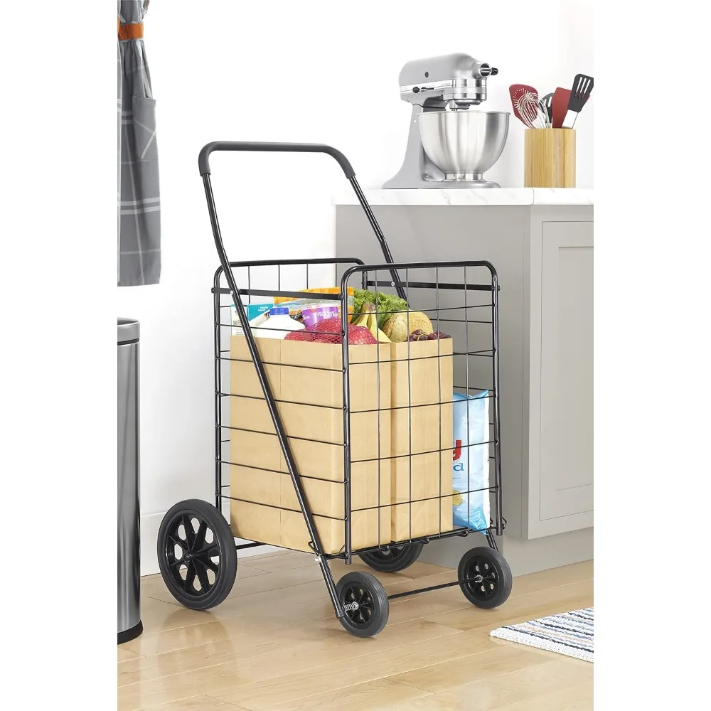 Whitmor deluxe Utility Cart, extra groß, schwarz