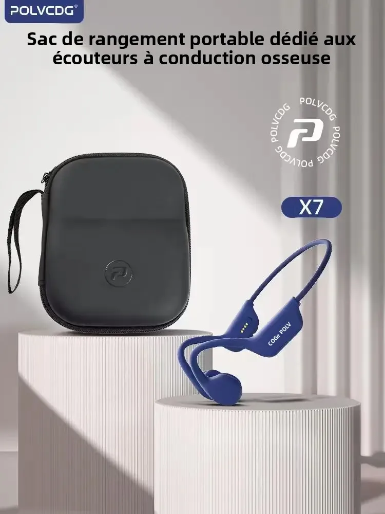 Boîte d'emballage portable POLVCDG pour écouteurs à conduction osseuse, adaptée à tous les sacs de rangement pour écouteurs à conduction osseuse