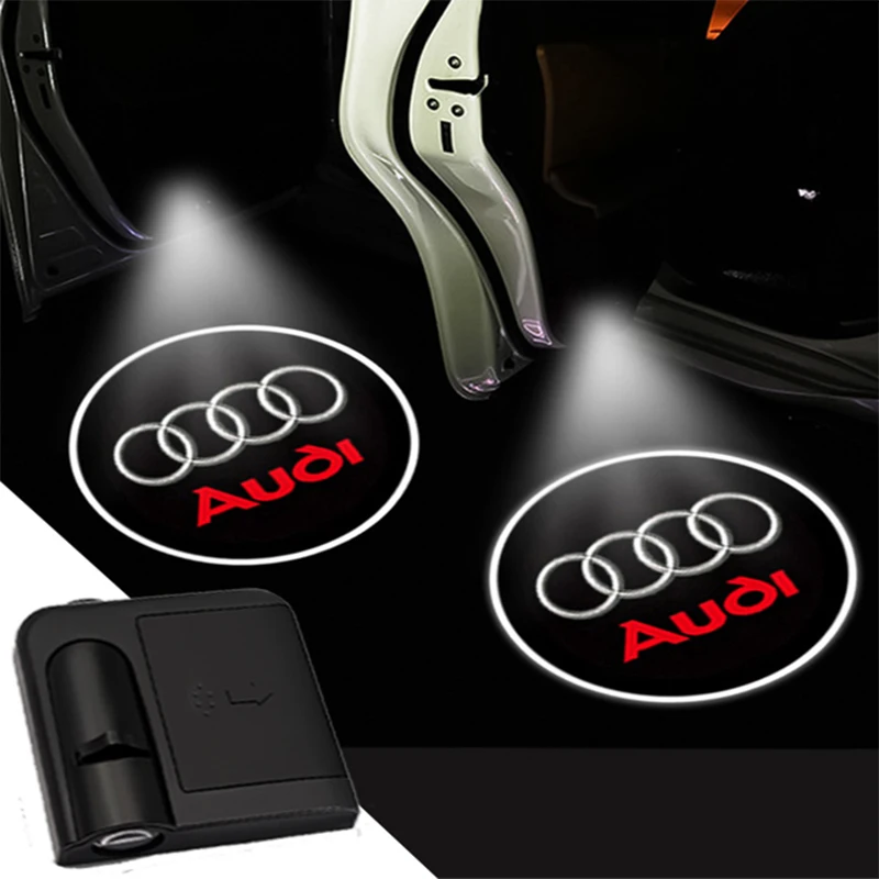 1pcs LED Car Door Welcome Light Laser Projector Logo Ghost Shadow Light For Audi A4 B6 B8 B7 A6 C5 C6 C7 A3 A5 Q3 Q5 Q7