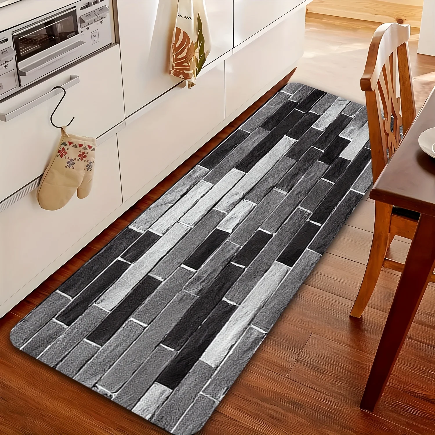 1 stuk zwart-wit-grijs tegelpa - Commercial Kitchen Tile Flooring recensie en prijs