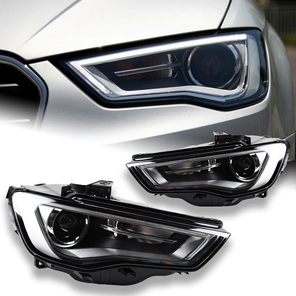 Car Lights For Audi A3 Headlight Projector 2013-2016 A3 8V Signal Head Lamp LED Headlights Drl Lens Automotive Accessories