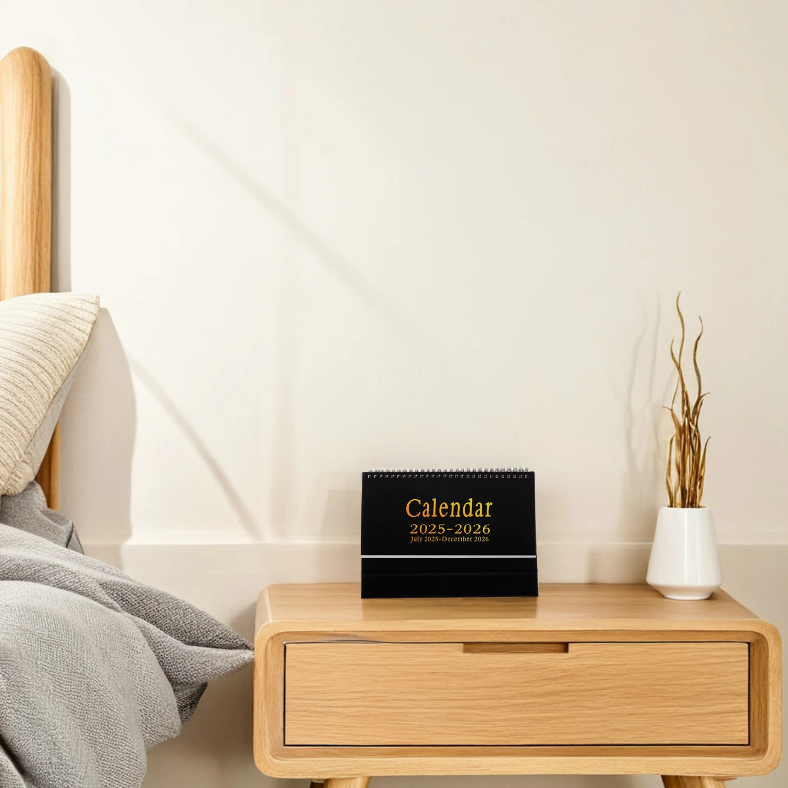 

18 Month 2026 Desk Minimalist Flip Design For Office Home Decoration Standing Table Calendar Small Desktop Organizer