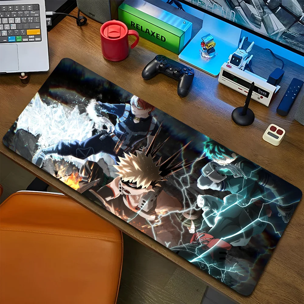 1pc Ender Katsuki Bakugo Non-slip Mouse Pad Suitable For Office Computers Laptops E-sports Game Desk Mats XXL Keyboard