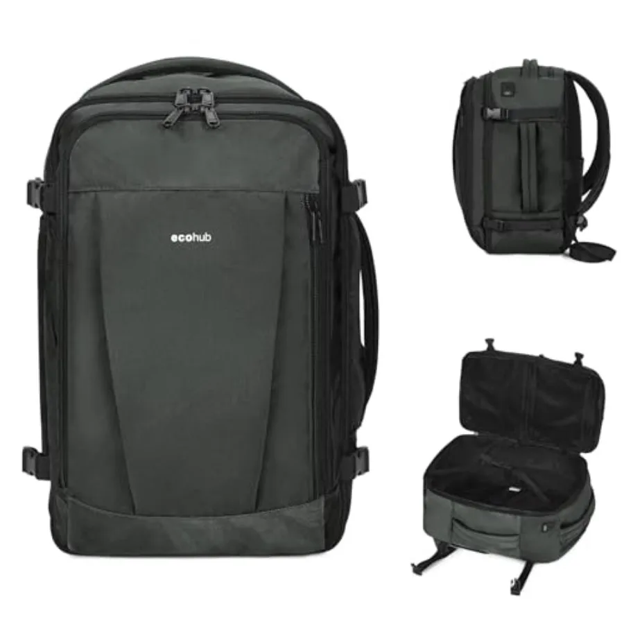 

Travel Backpack 18x14x8 Spirit Airlines Personal Item Bag Carry On Backpack 13 Pockets Large Work Casual Daypack for men Airlin