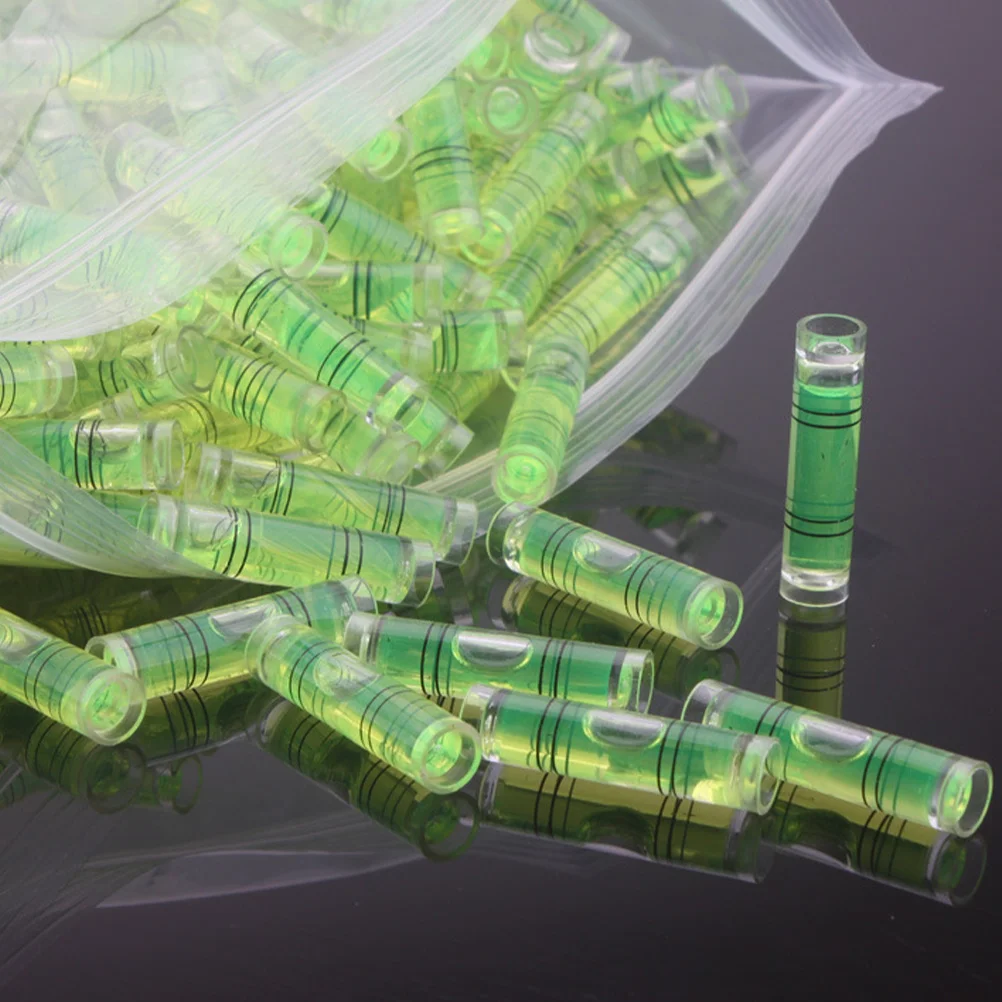 100 قطعة مسطرة فقاعية أفقية مستوى خط سلسلة لأعمال الطوب سياج الأرضيات ملحقات التسوية أدوات قياس الروح