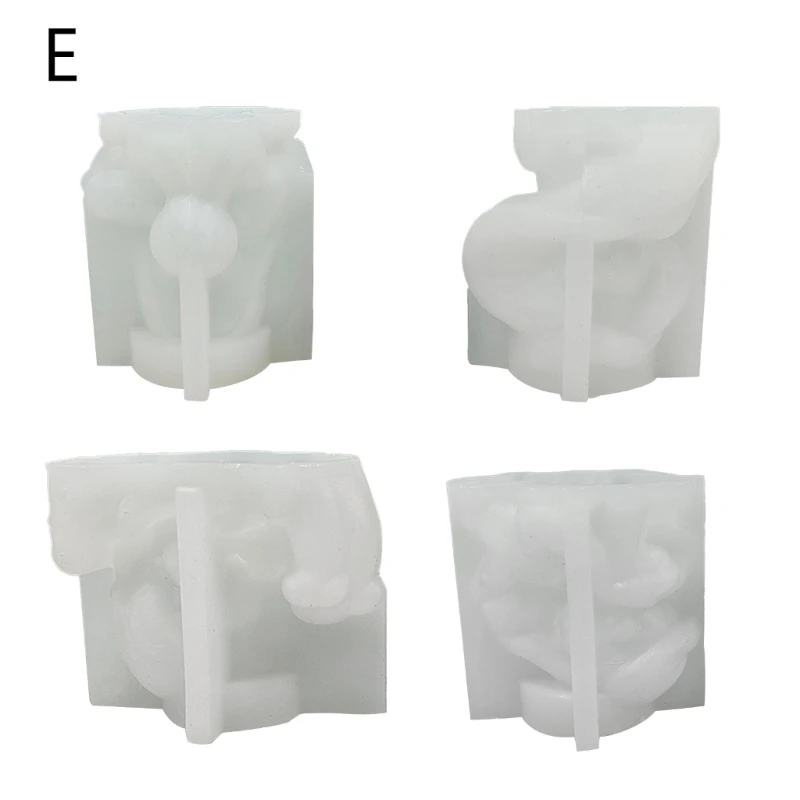 M2EA Girl Silicone Mold Animal Sculpture Silicone Mold Epoxy Plaster Mold