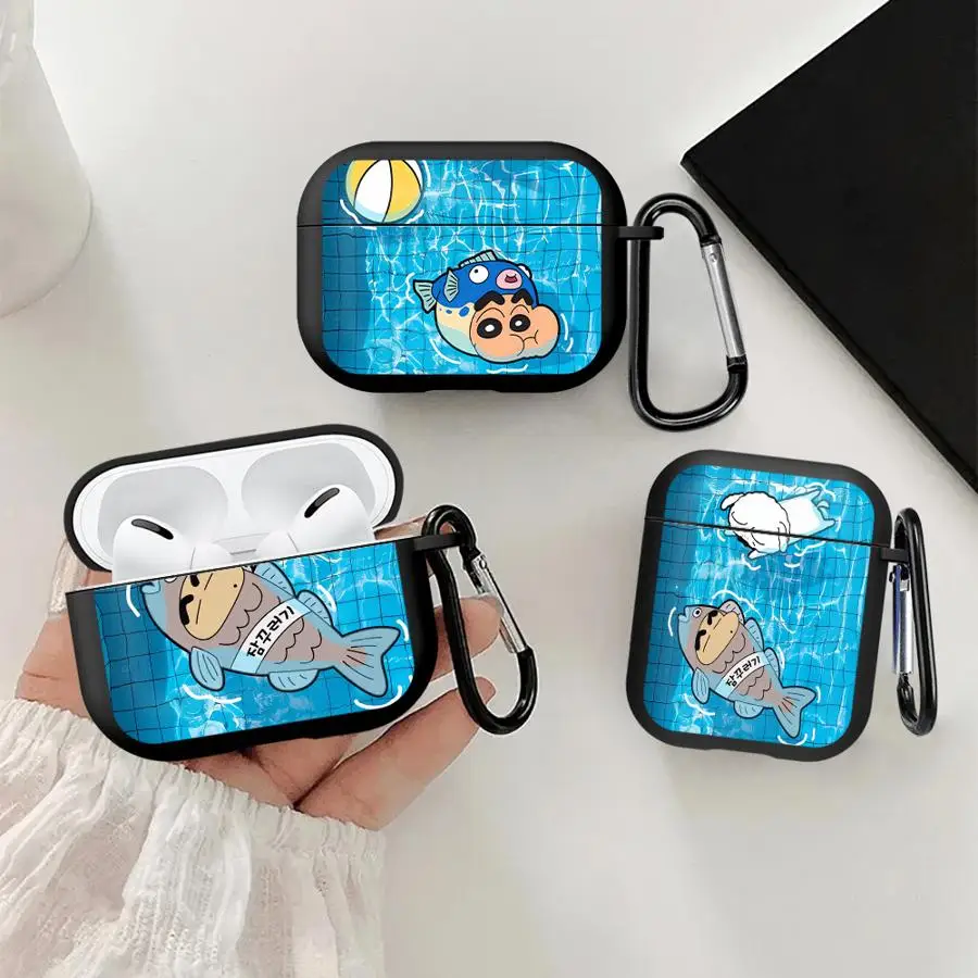 Crayon Cute Shinchan Kopfhörerhüllen Schutzhülle für Airpods 1 4 3 Pro2 Pro3 2 Pro