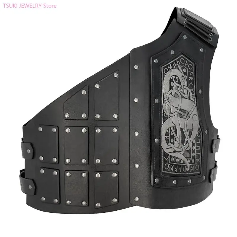 62KE Mittelalterlicher einzelner Schulterschutz, einzelner Schulterschutz, Brustschutz, LARP, Cosplay-Zubehör für Männer, LARP,