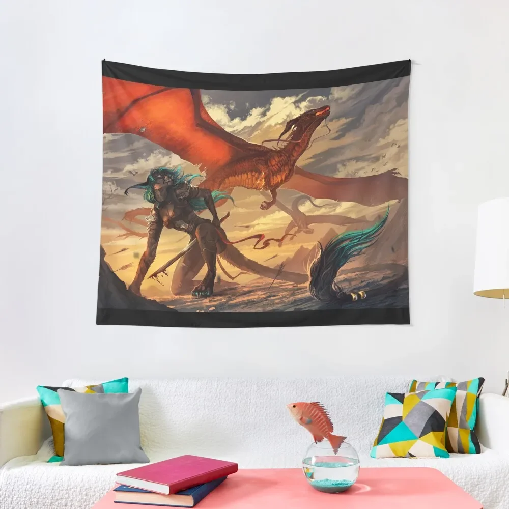 

Fire and Blood Tapestry Tapete For The Wall Decorative Paintings Home Decor Accessories Tapestry