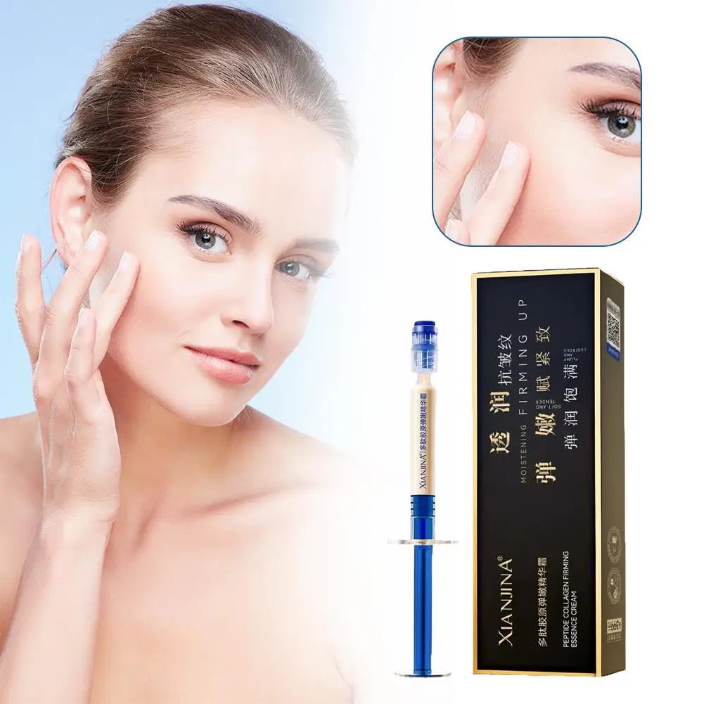 XIANJINA Polypeptide الكولاجين مرونة العطاء جوهر تبييض مصل تحسين بلادة سطع لون البشرة ترطيب العناية بالبشرة