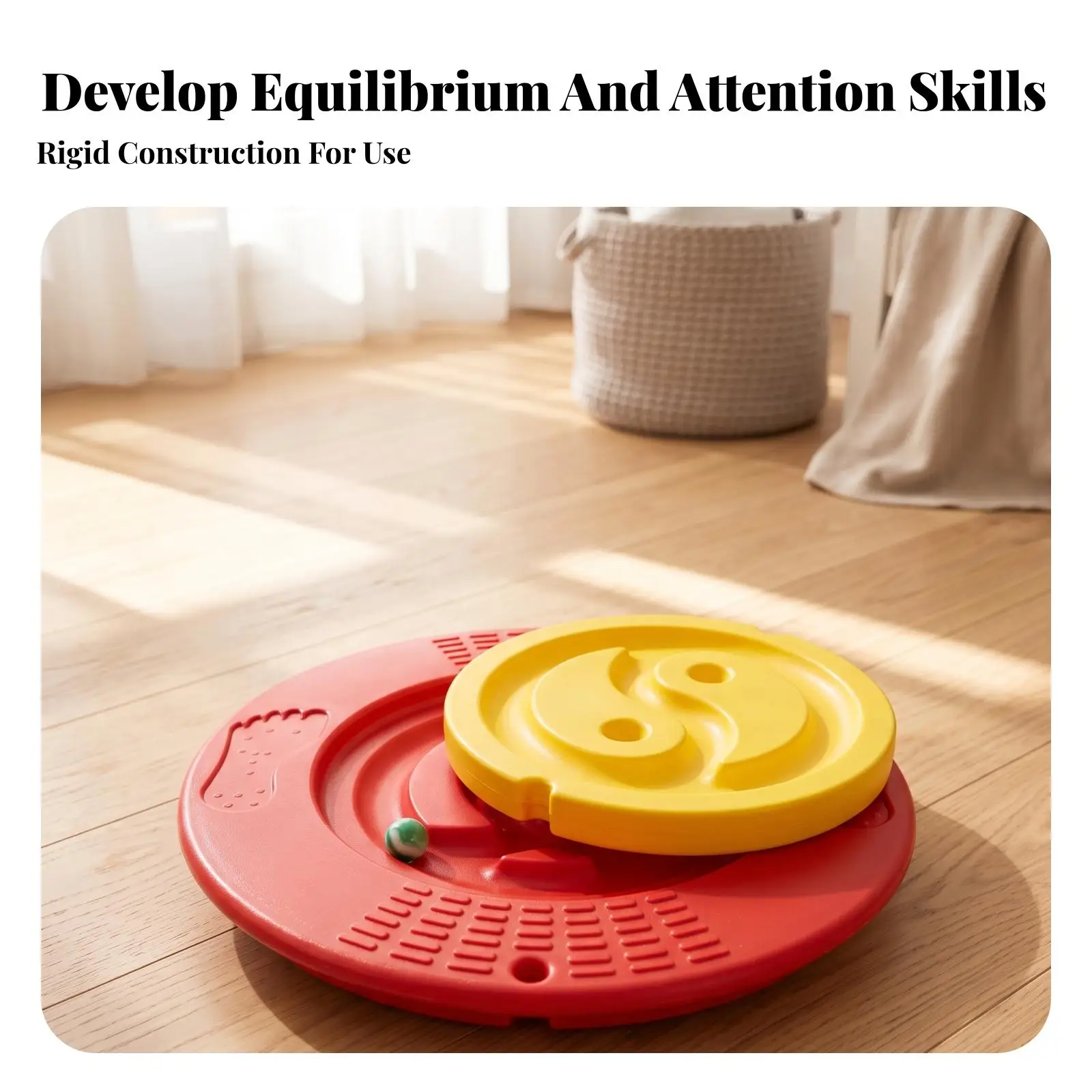 Balance Board for Kids with Textured Surface and Maze Game for Physical Therapy Exercise