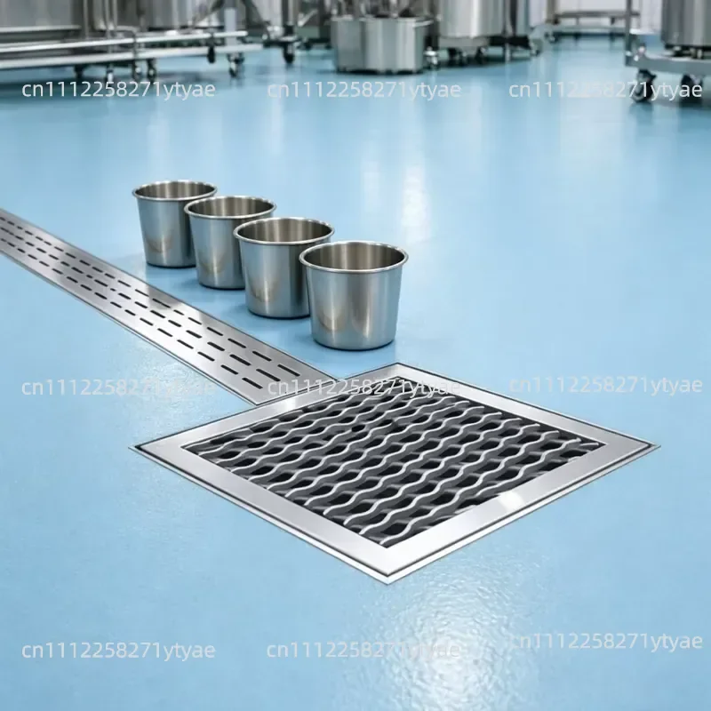 Factory direct supply can be customized anti-clogging high-flow stainless steel commercial floor drain, suitable for central