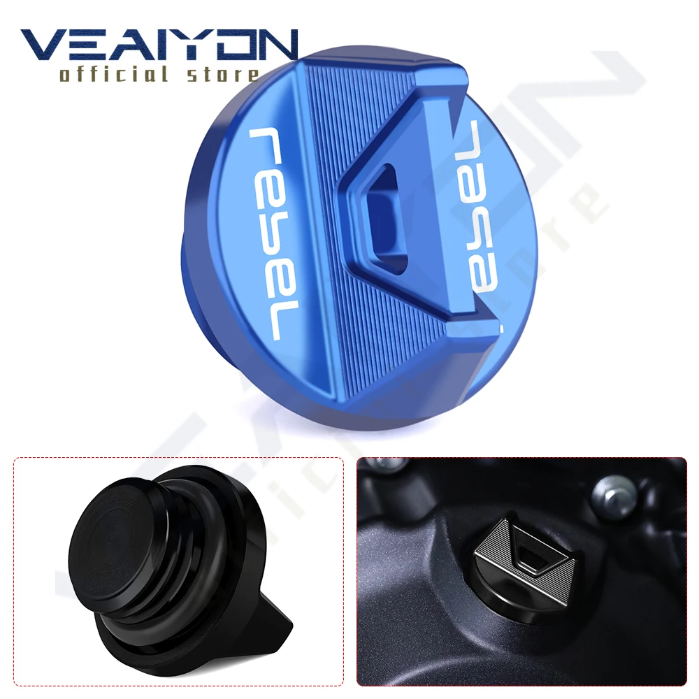 

For Rebel 500 300 CMX300 CMX500 CMX1100 2017 - 2023 2024 Engine Oil Cap Plug Filler Nut Cover Cap Motorcycle Accessories M20*2.5
