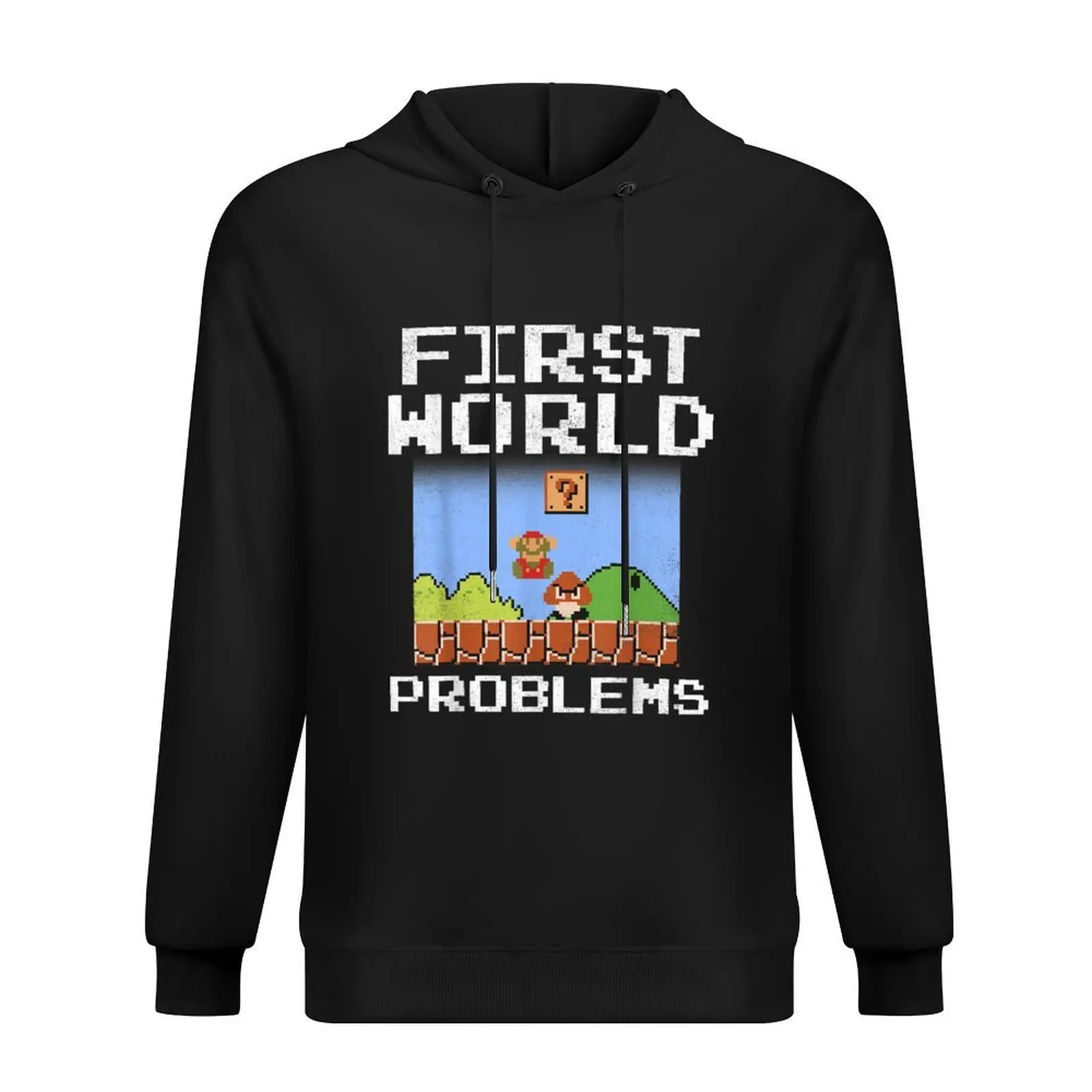 

8 Bit First World Problems Hoodie mens clothes mens designer clothes hooded shirt clothes for men new hooded tee