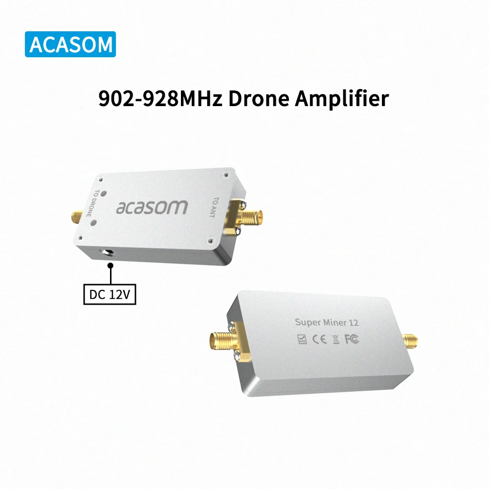 915MHz Drone 4000mw Ultra Low Noise  Amplifier Signal Extender