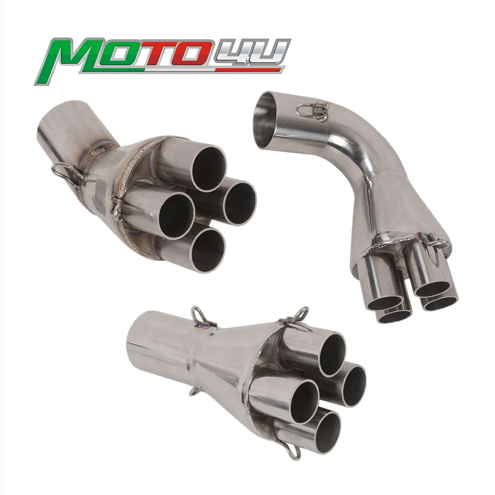 30/90/180 Degrees Motorcycle Stainless Steel Exhaust Adapter Collector Cafe Racer Refitting For BMW K100 K75