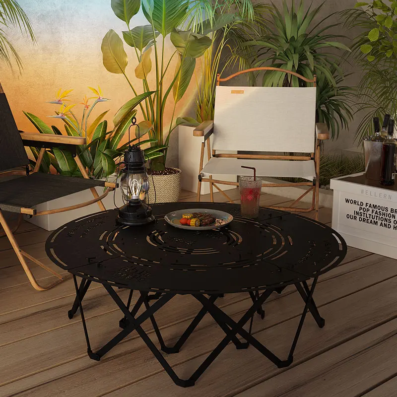 

Ground Minimalist Outdoor Table Bistro Nordic Lawn Dining Outdoor Table Camping Backyard Zestawy Mebli Ogrodowych Furniture