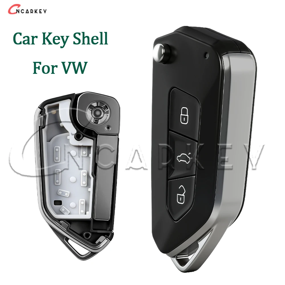 

Modified Remote Key Shell Cover For VW Polo Tiguan Jetta Golf for Skoda for Seat 5K0 837 202AD Filp NOT keyless Housing Case