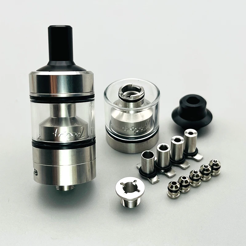 

DSX vape Tripod 2 RTA MTL/DL распылитель 316ss 22 мм 2,8 мл верхняя Заполняемая Единичная фотоемкость с 10 шт. воздушных штырьков