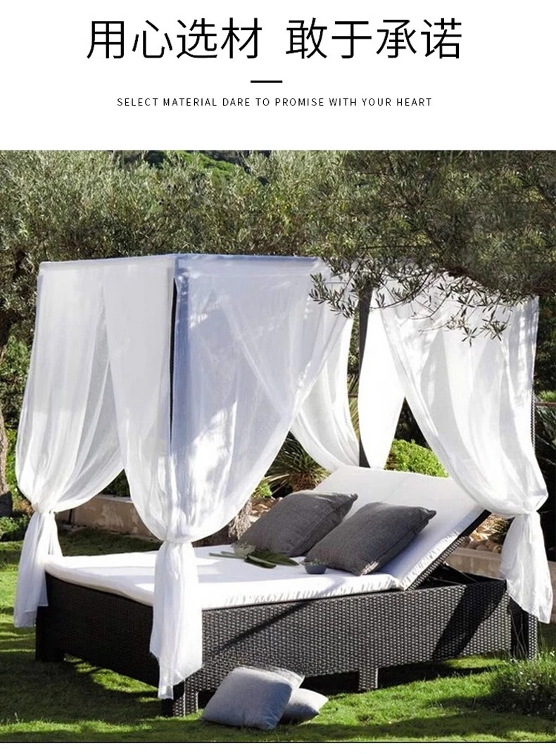 فيلا خارجية، فناء، حديقة، سرير مستلق، شرفة ترفيهية، حمام سباحة، أريكة من الخيزران، شاطئ البحر، سرير شمس خارجي #5