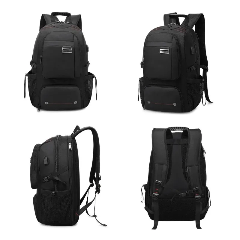 Homens 15.6 Polegada Expansível Laptop Mochila USB Carregamento Impermeável Notebook Mochila Viagem Mochila Escola Laptop Bag Para O Sexo Masculino