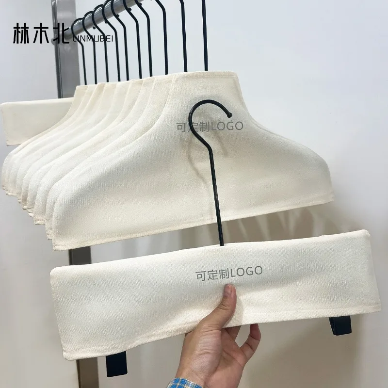 Hanger Cover Anti-slip Dustproof Clothes Hanger Sleeve Custom Logo Clothing Store Shop Display Hanger Protector  Accessories