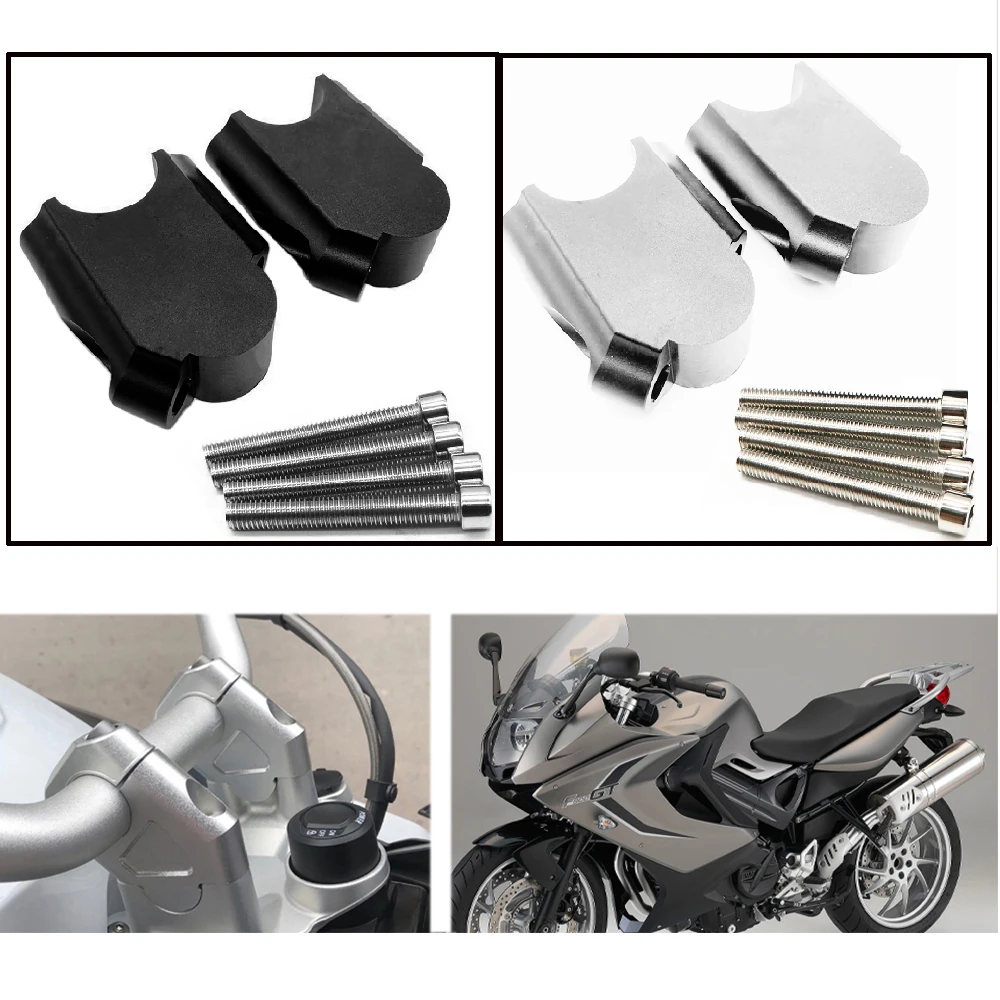 Fits for BMW F800GT F800 GT ABS 2013 2014 2015 2016 2017 2018 Motorcycle Handlebar Risers Heightening Blocks Mount Adapters Kit