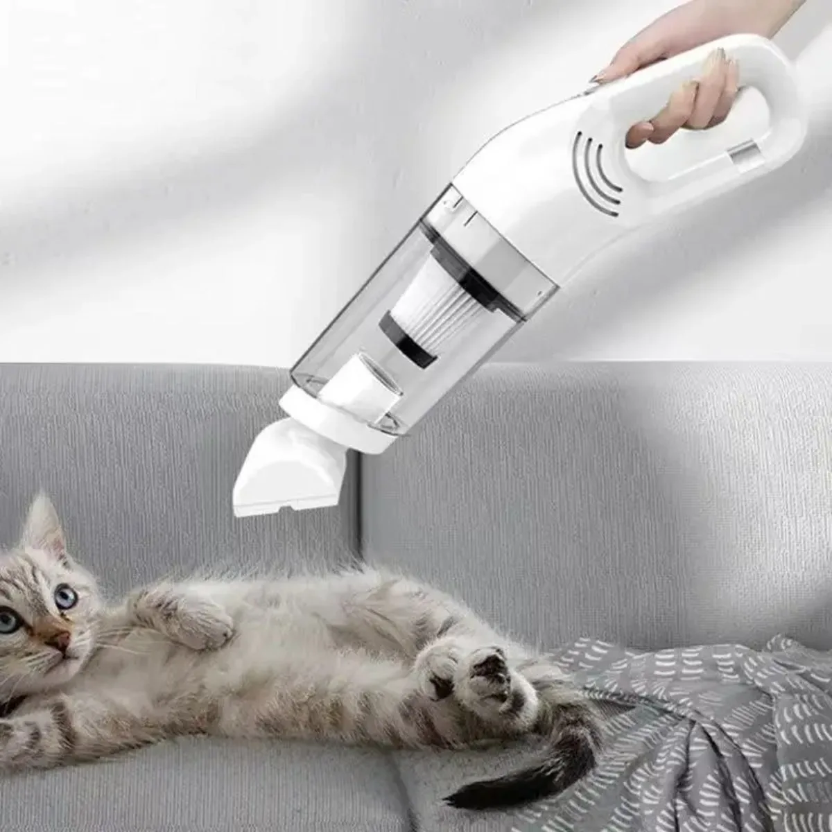 مكنسة كهربائية للسيارة LEIBOO 10000PA، منظف صغير محمول لاسلكي محمول باليد للأجهزة المنزلية، آلة تنظيف قوية