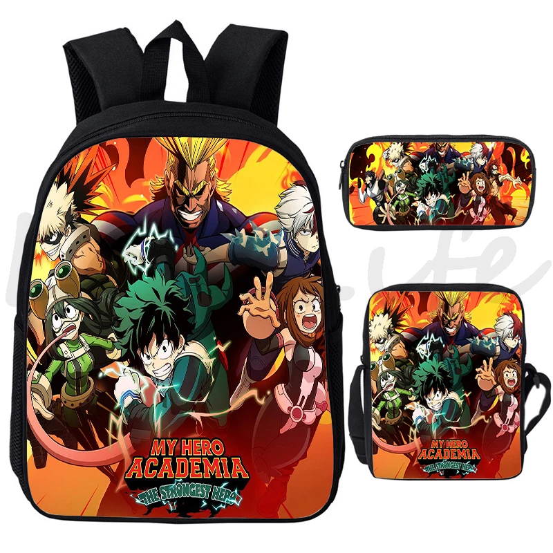 My Hero Academia Backpack for Boys Girls Students Bookbag Anime School Bags MHA Mochila Children Boku No Hero Academia Backpacks