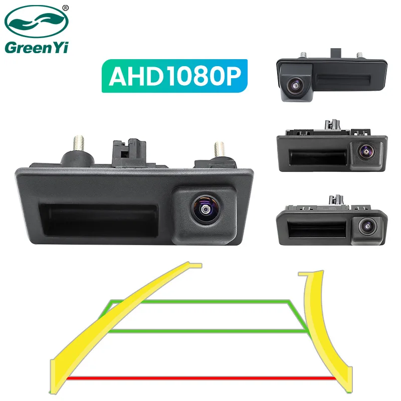 GreenYi AHD Dynamic Trajectory Rear View Camera For VW Passat CC Golf Polo Jetta Cayenne Tiguan Skoda Octavia Fabia Yeti Audi