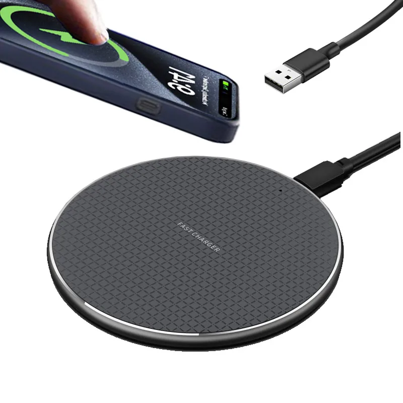 

Беспроводная зарядная станция-док 30 Вт, ультратонкая, для быстрой зарядки iPhone 16 15 14 13 12 11 XR Pro Max, Samsung S25, Xiaomi