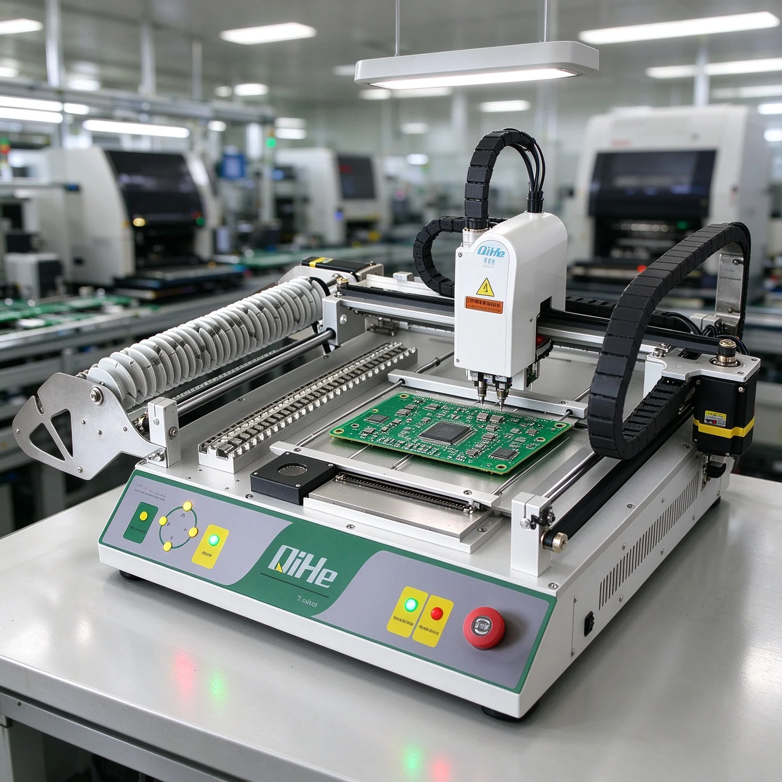 Full Automatic Double Headed Pick Place Machine TVM802 with 2 Cameras Visual System SMT Machine for LED Production Line Small PC