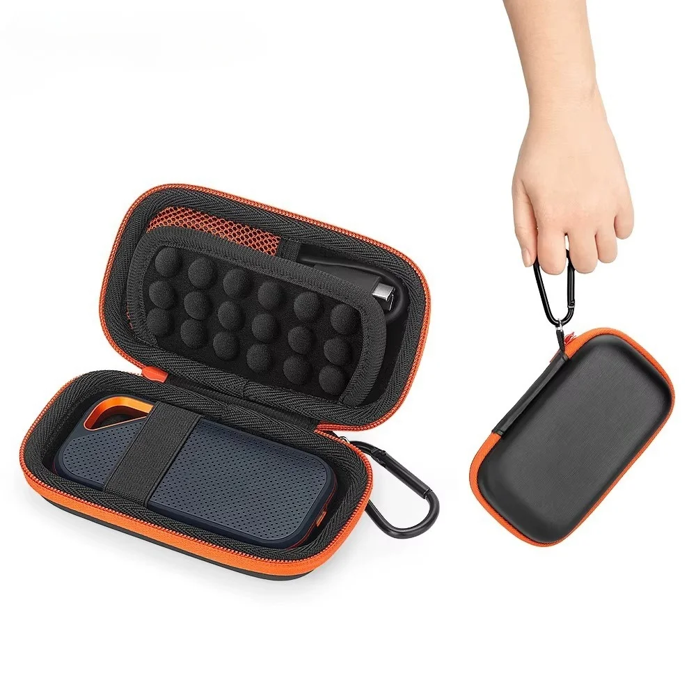Estuche Rígido Universal para MP3/MP4/SanDisk Extreme Pro/SanDisk Extreme SSD Portátil Externo de 1TB/2TB/4TB, Bolsa de Almacenamiento para Viajes