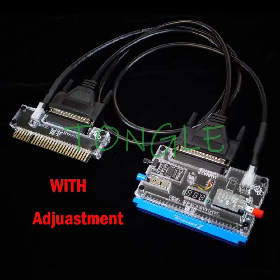 Jamma Converter Extension Cable with Voltage Display for Cbox SuperGun CPS1 Sammy Arcade Game Cabinet, Optional Image Adjustment