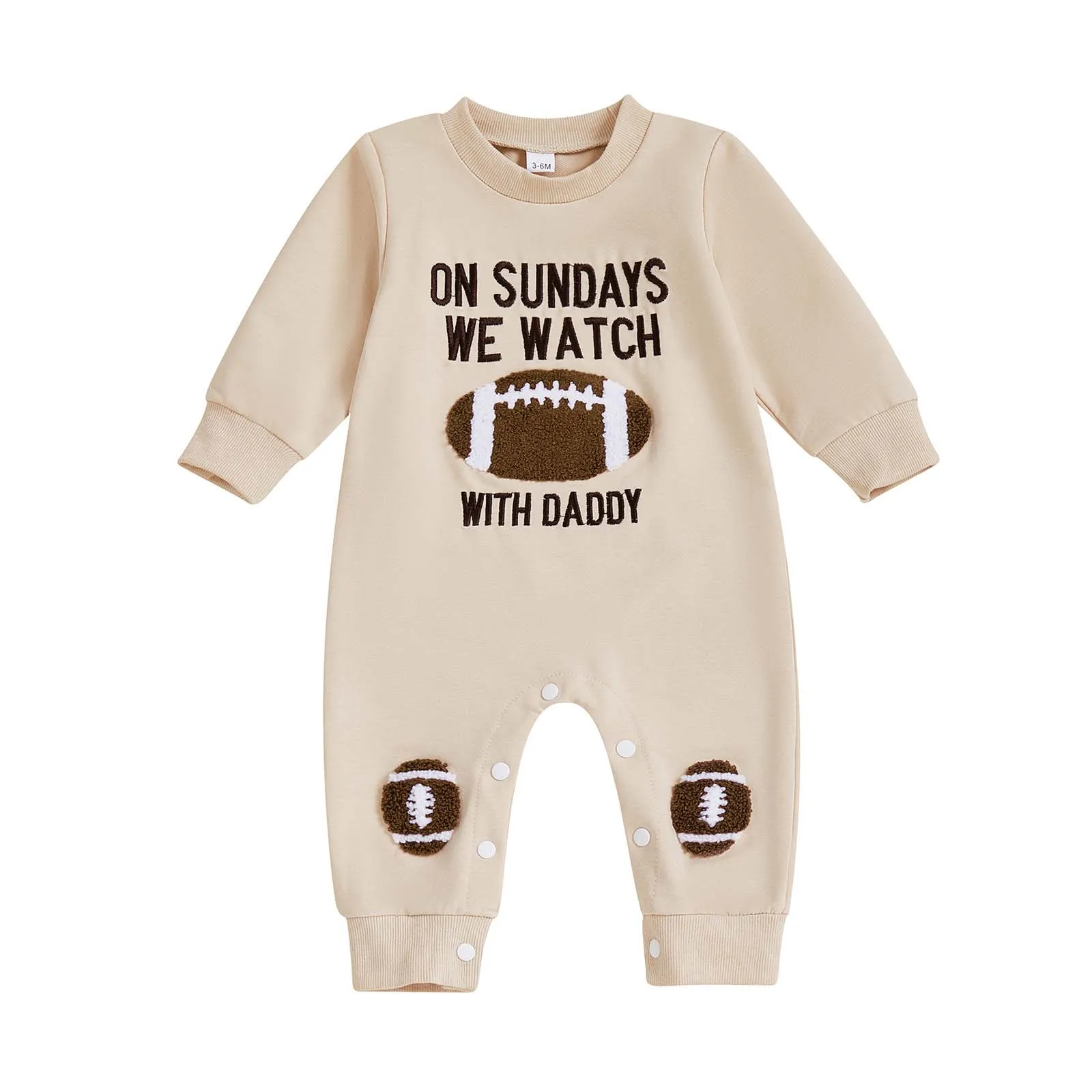 

Shirt Baby Boys Baby Boys Comfortable And Breathable Bodysuit Letter Rugby Printed Long Sleeve Casual Baby Boy Body Suit