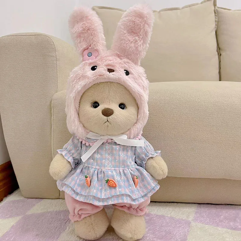 30 cm hoge kwaliteit handgemaakte Lena Joint Bear Only kleding cosplay verandering kleding meisje knuffel knuffelpop vriendin geschenken