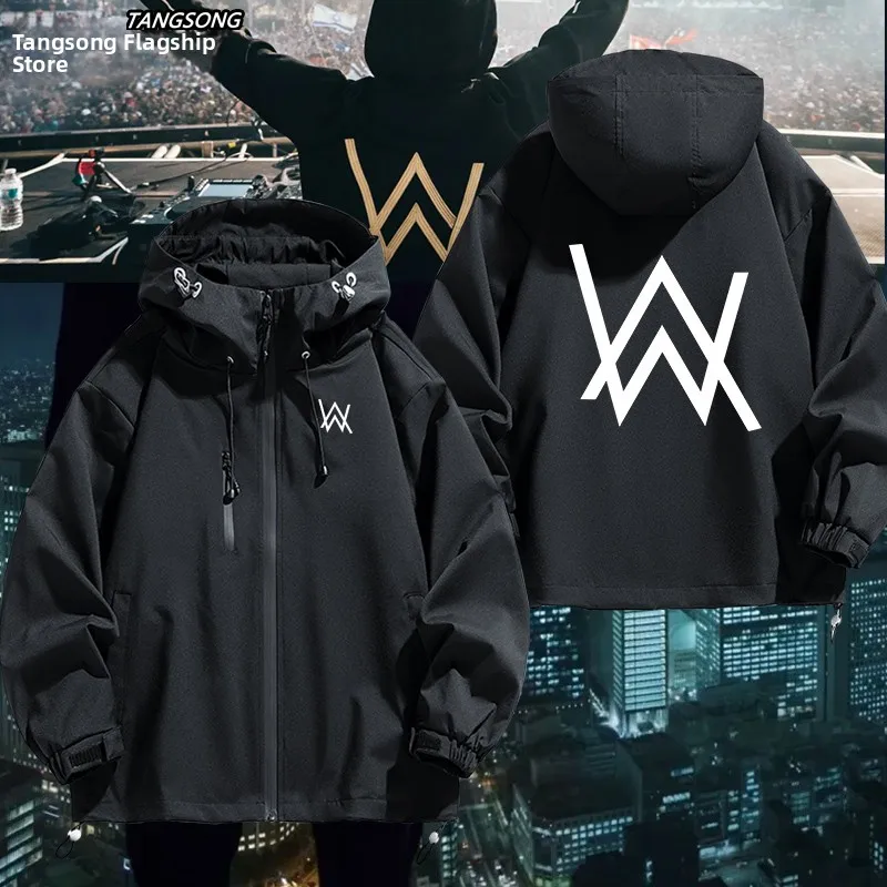 

Куртка унисекс Alan Walker: ветрозащитная, из полиэстера и нейлонового композитного волокна, с капюшоном, в музыкальном стиле, повседневная верхняя одежда для подростков