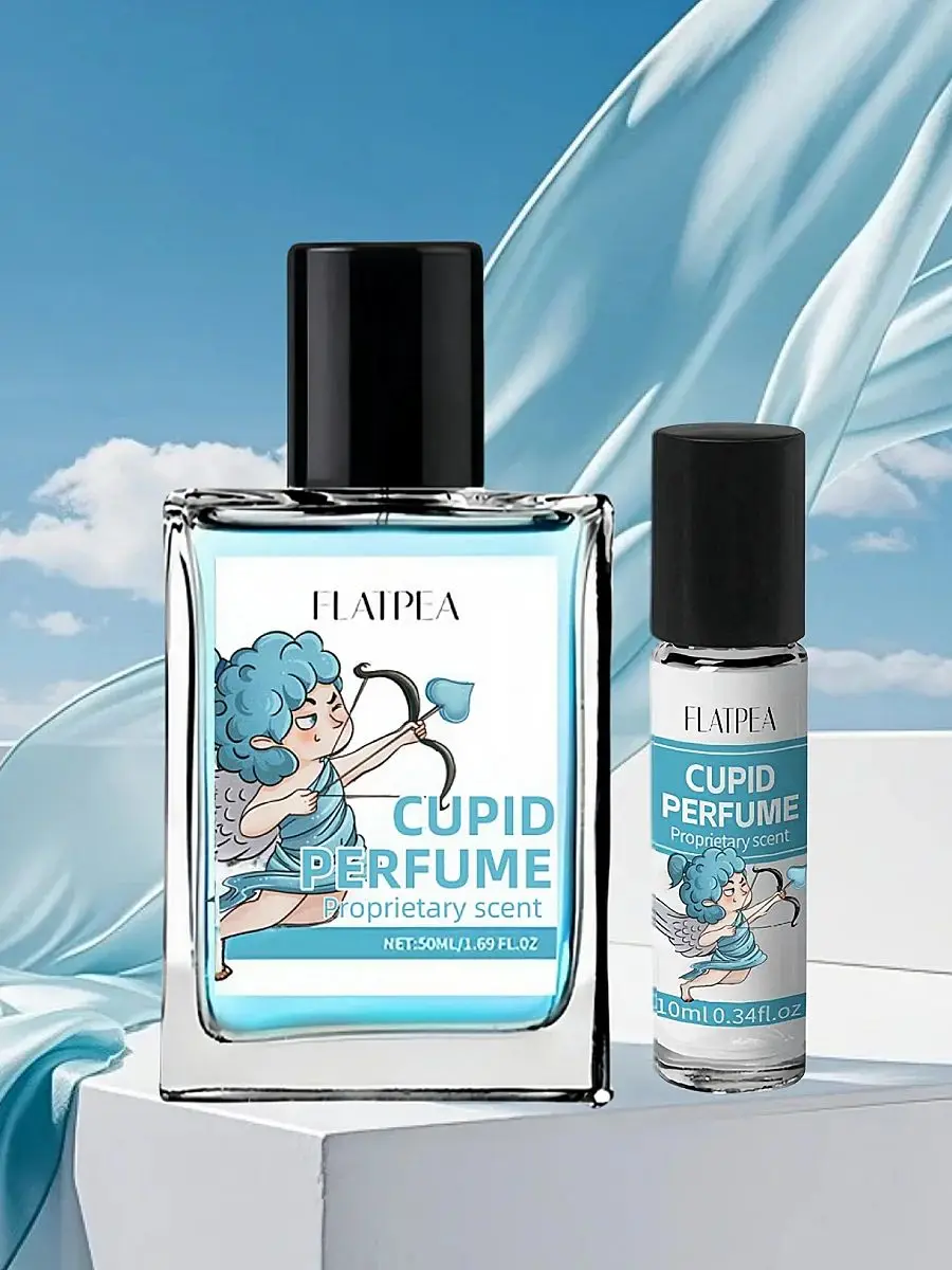 

Мужские и женские духи, 2 шт., 50 мл/10 мл, духи Купидона, лимон, лаванда, одеколон, стойкий легкий аромат, подходит для мужчин и