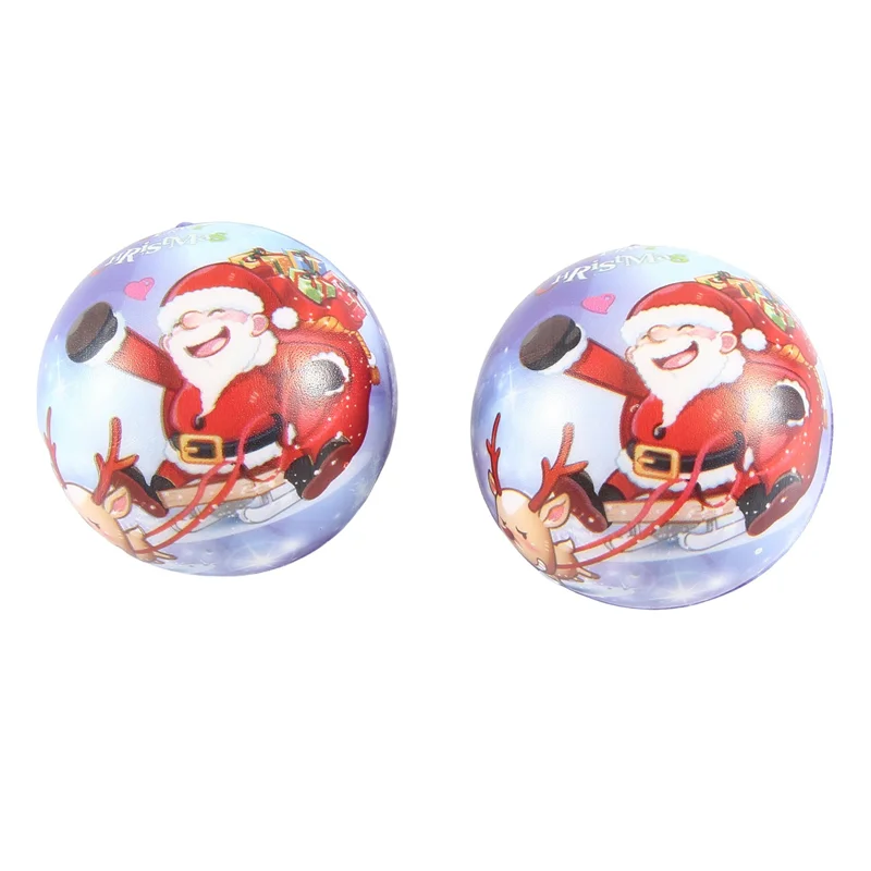 12pçs pu mole antiestresse, boneco de neve de papai noel, presente de natal, recuperação lenta, antiestresse, espremer durável