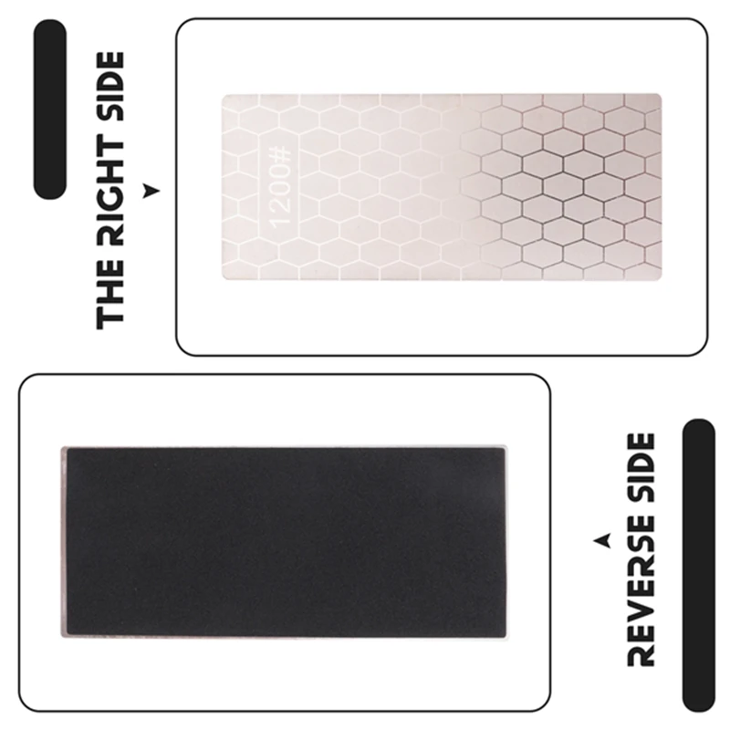 2 шт. алмазный точильный камень, точильный камень с сотовой поверхностью, алмазная точилка с нескользящим основанием