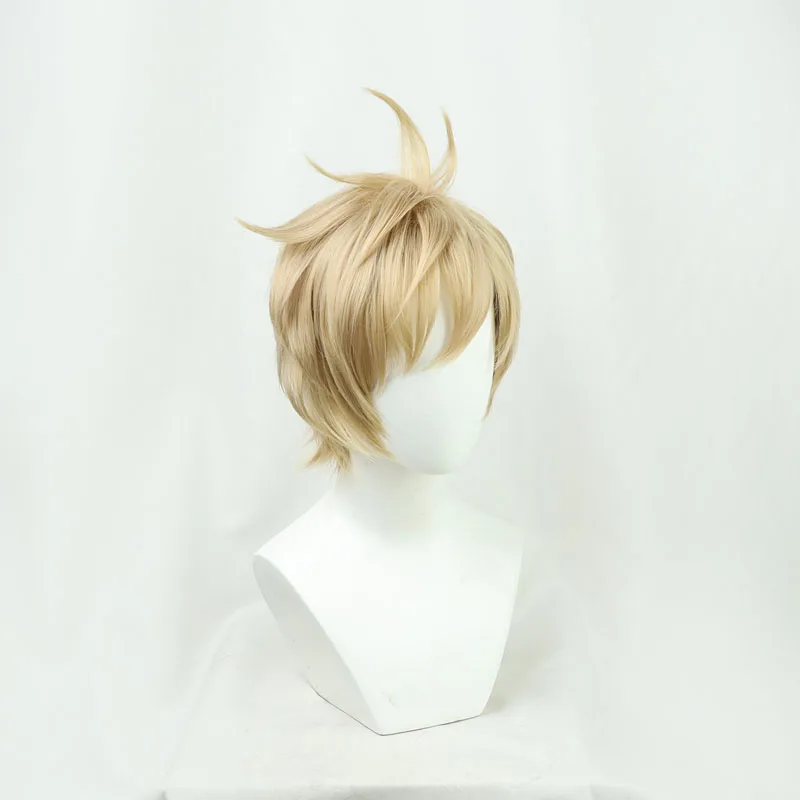 NIJISANJI Virtual YouTube Vtuber Oliver Evans Cos Cosplay Wig Halloween Carnival Party Props Synthetic Hair + Wig Cap