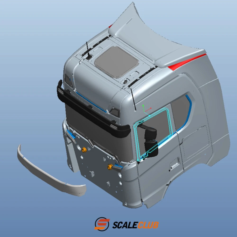 AliExpress LESU SCALECLUB 1/14 Tamiya Truck 770S Cabin Wiper Gravel Guard