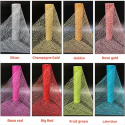 30cm*10 Yards Sequin Table Runner Glitter Tulle Roll Wedding Decoration Birthday Party Table Ornament