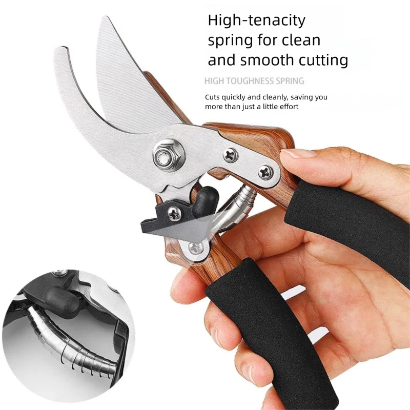 

Sharp and Non-Slip Pruning Shears for Green Plants Flowers Orchards Grafting and Landscaping Specialized Gardening Shears Tool
