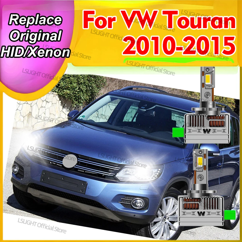 

2x 6000K D3S D3R светодиодные фары CSP 3570, лампы 30000LM для Volkswagen VW Touran 2010 2011 2012 2013 2014 2015