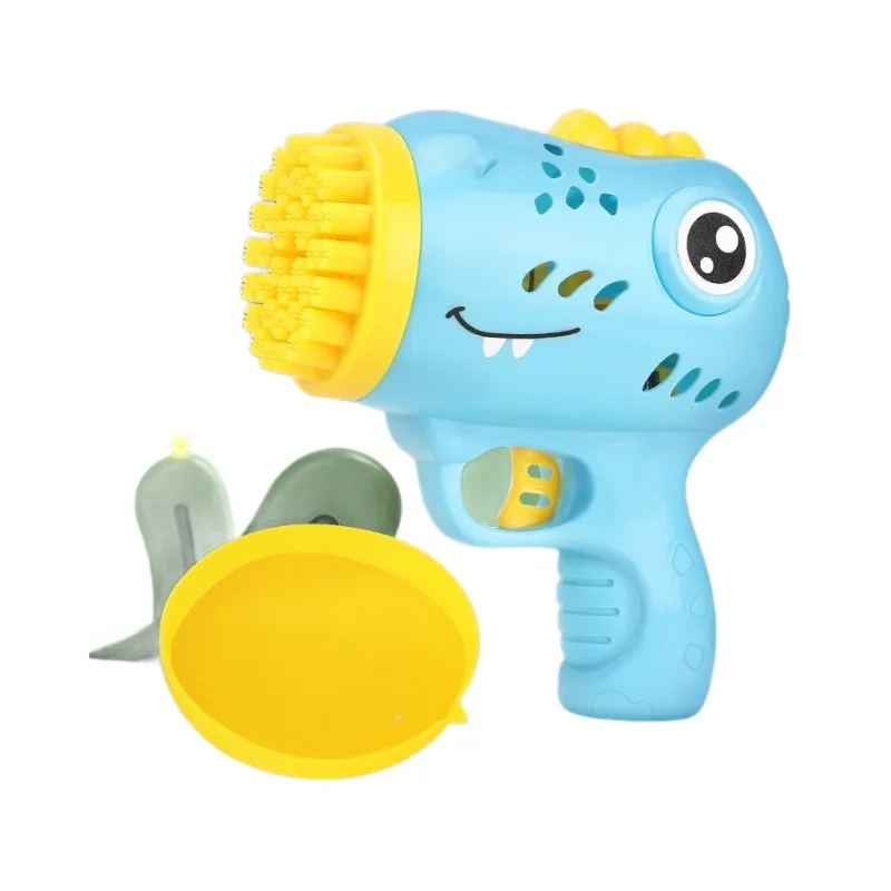 Nieuwe 36 Gaten Dinosaurus Bubble Machinegeweer Speelgoed Voor Kidssoapbubblemachinegunstoyschildrengift Zonder Batterij En Bubbelwater